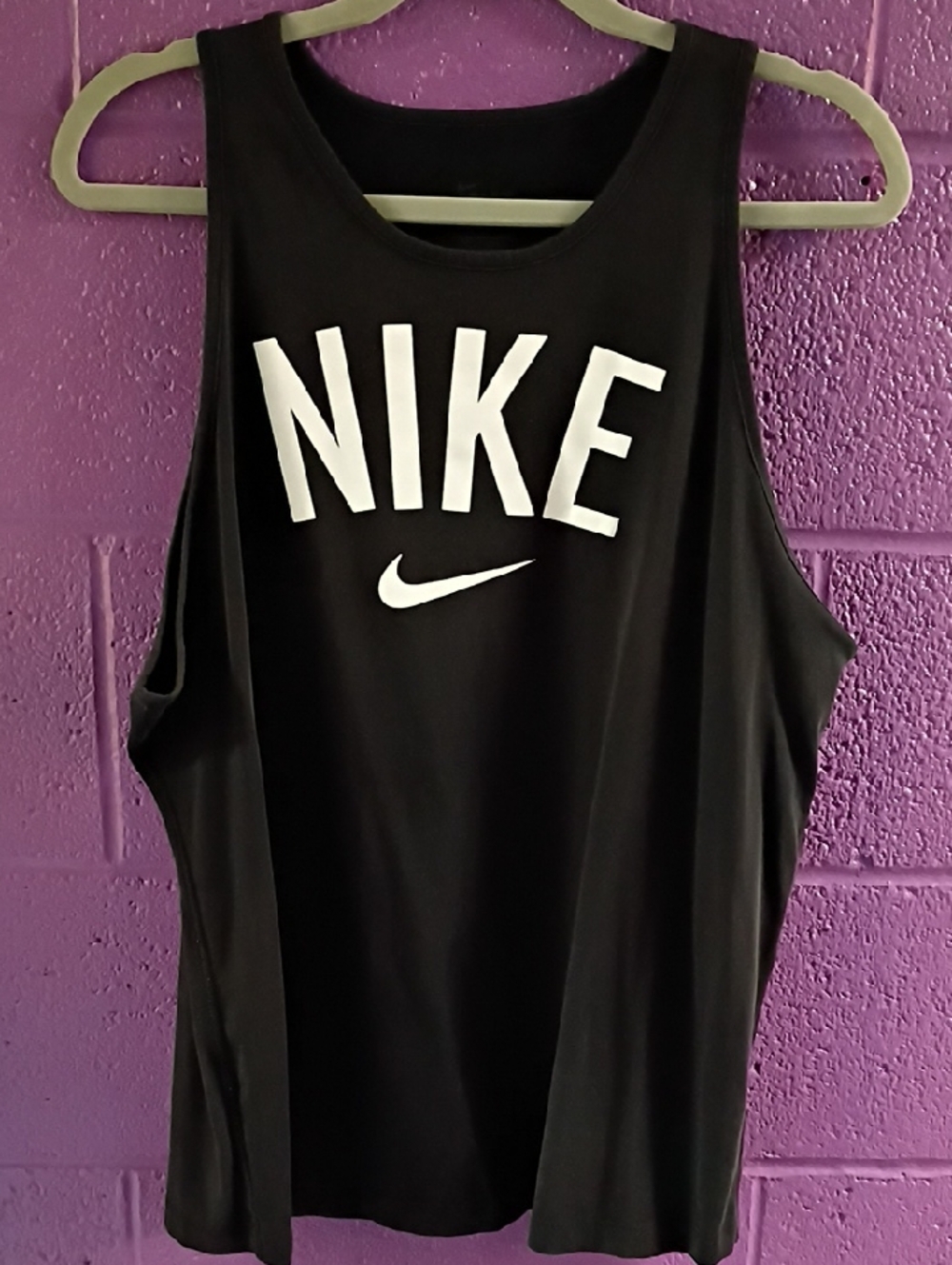 Nike Black Tank with White NIKE Logo
